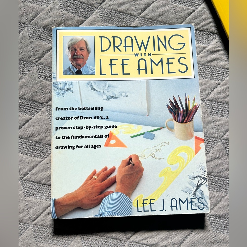 Drawing with Lee Ames (1990 Paperback) First Edition Step by Step Art Book